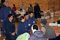 谷垣総裁、東日本巨大地震・津波災害の被災地、宮城・福島両県を訪問