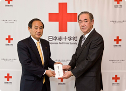 東日本大震災募金を日本赤十字社に寄付
