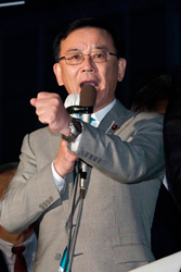 谷垣禎一総裁が「本当の政治空白は菅総理が党内を掌握できないこと」　街頭演説会
