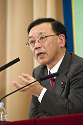 社民との修正協議は「数合わせ」　谷垣総裁が日本記者クラブで会見