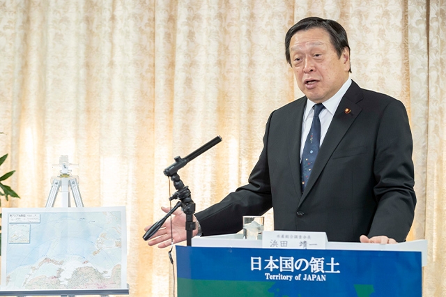浜田靖一 水産総合調査会長による「ネットDeマイ(出前)講座」を開催しました