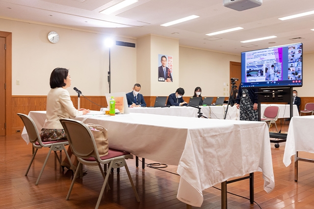 「@ホーム対話講座」第三期WEBインターンシップ第7回講座を開催しました(講師:自見はなこ 女性局長)