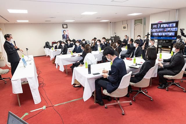 「首都圏第15期インターンシップ」開講式・第1回講座を開催しました(講師:下村 博文 学院長)