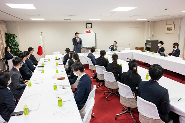 「首都圏第16期インターンシップ」集合研修　第二部を開催しました（講師：木原　稔　衆議院議員）
