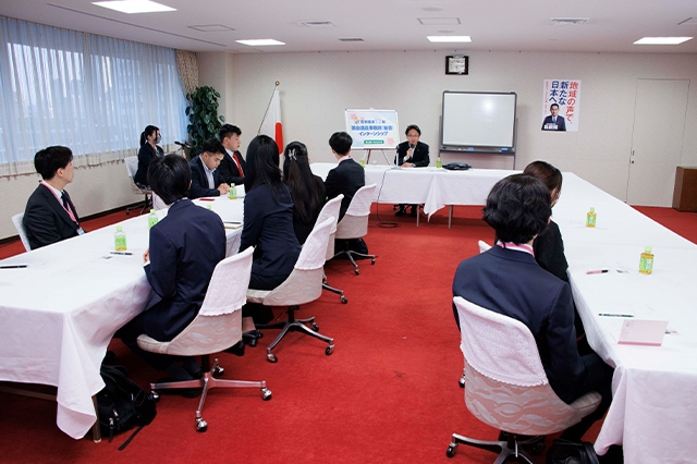 「首都圏第17期インターンシップ」集合研修を開催しました(講師:大野敬太郎 衆議院議員)