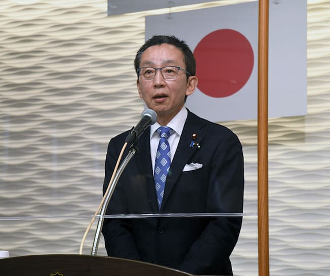 「HOKKAIDO政治塾」を開催しました(講師:船橋利実財務大臣政務官、棚野孝夫白糠町長)