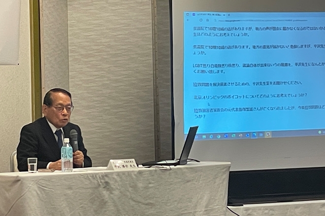 「山口政治塾」を開催しました(講師:平沢 勝栄 衆議院議員)