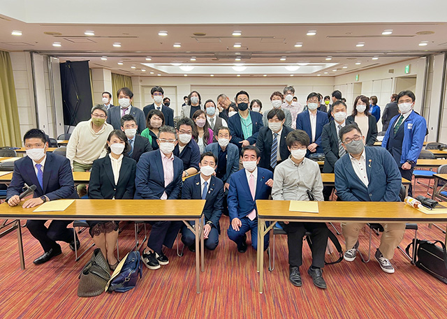 自由民主党大阪府連政治大学校「なにわ塾」第11期プレ・オープン講座（講師：下村博文 学院長）が開催されました