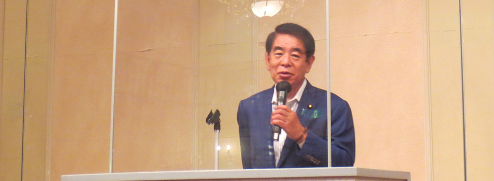 第3期「とっとり政治塾」第1回講座（講師：下村博文 中央政治大学院学院長）が開催されました