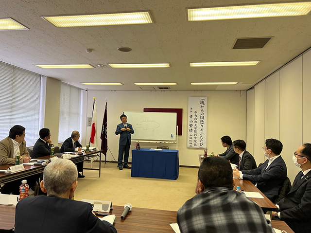 千葉県連政治学校「ちば自民党政治学院」が開催されました（講師：青山 繁晴 参議院議員）