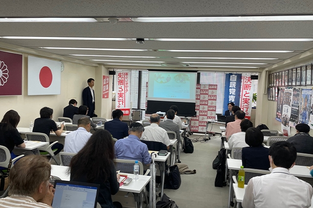 神奈川県連政治学校「かながわ自民党未来カレッジ」が開催されました（講師：小倉　將信　衆議院議員）