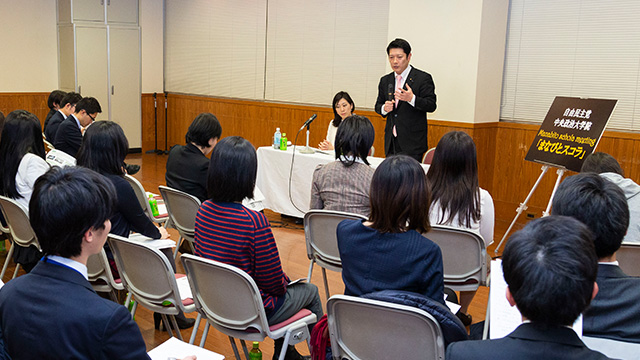 「第43回まなびとスコラ」(講師:田野瀬太道 衆議院議員)を開催しました