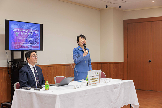 第4期「まなびと塾」第1回講座(講師:有村治子 中央政治大学院学院長、中曽根康弘世界平和研究所 大澤淳主任研究員)