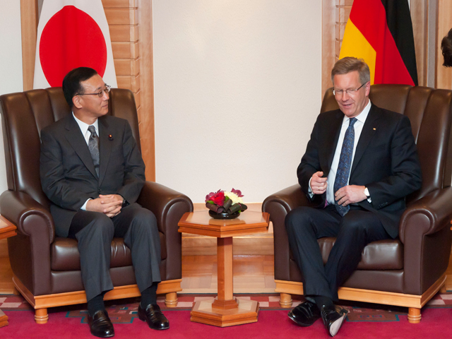 President Sadakazu Tanigaki paid a call on His Excellency Mr. Christian Wulff, President of the Federal Republic of Germany