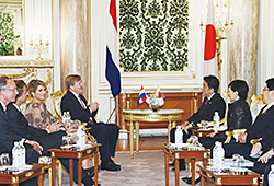 Meeting with the King and Queen of the Netherlands