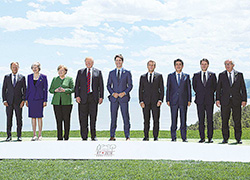Prime Minister Abe shows leadership at the G7 Charlevoix Summit