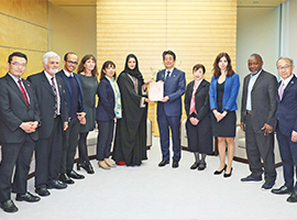 C20 representatives pay a courtesy call on Prime Minister Shinzo Abe: Submit "Global Civil Society's Policy Recommendations to the G20"