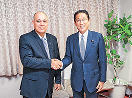 Policy Research Council Chairperson Kishida and Vice President Morales of Cuba agree to strengthen relations