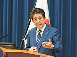 Prime Minister Abe urges citizens "once again for maximum vigilance"