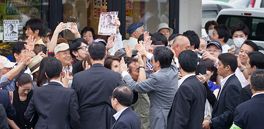 参院選の勝利で「経済の好循環」をさらに加速
安倍総裁が山梨県で街頭演説