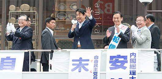 「中小企業対策に全力を尽くす」安倍総裁が神戸で街頭演説