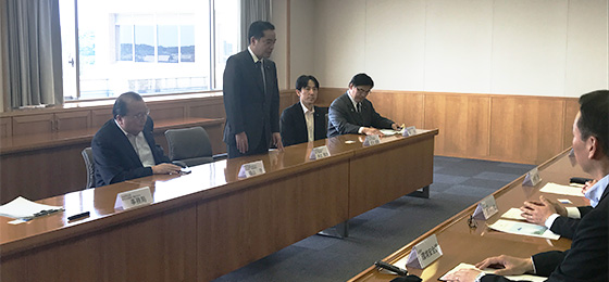 志賀町長と意見交換 党原子力規制PT