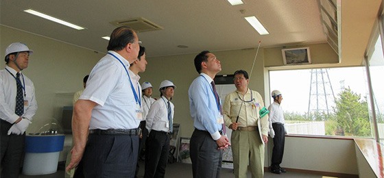 志賀町長と意見交換 党原子力規制PT