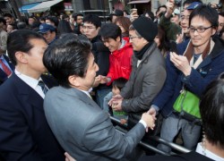 ますぞえ要一東京都知事候補勝利に向け全力の訴え 安倍晋三総裁