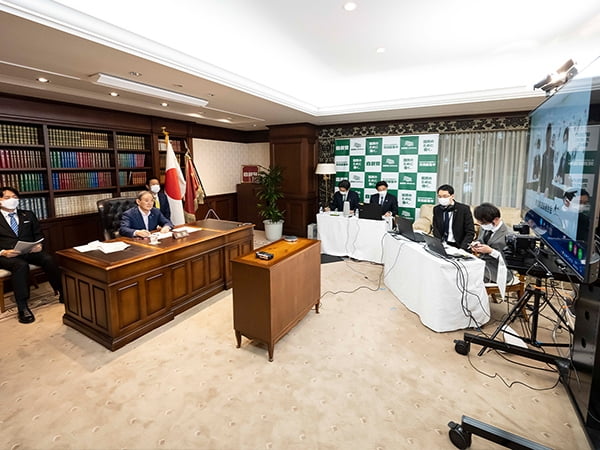 第7回,第8回菅義偉総裁と都道府県連とのオンライン懇談(中国・四国ブロック)