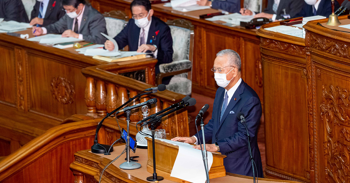 就任後初の代表質問 岸田文雄総理「新型コロナ対策に万全を期す」