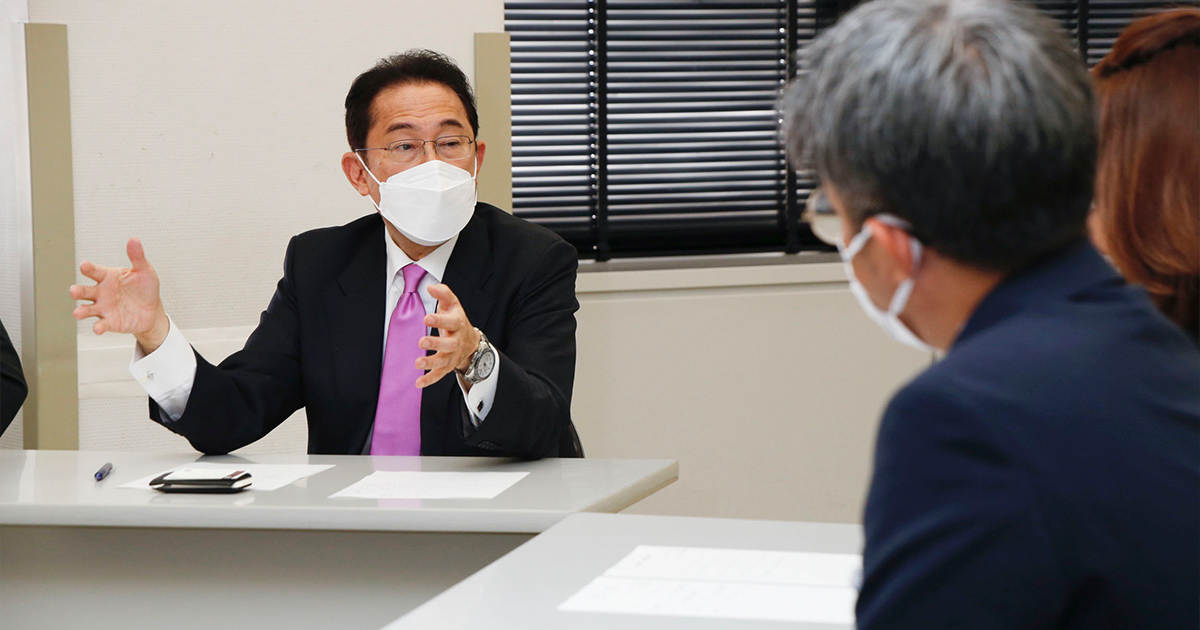 岸田総裁、飲食・観光業の立て直しに向け意見交換