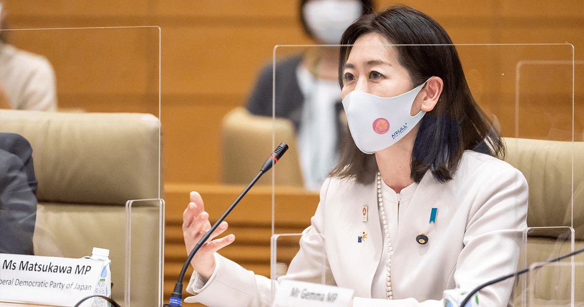 松川るい参院議員・国際局/女性局次長があらゆる分野における女性活躍の課題を提起
