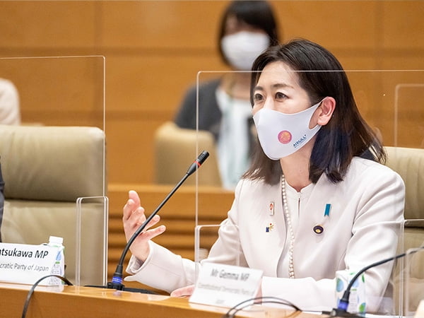 松川るい参院議員・国際局/女性局次長があらゆる分野における女性活躍の課題を提起