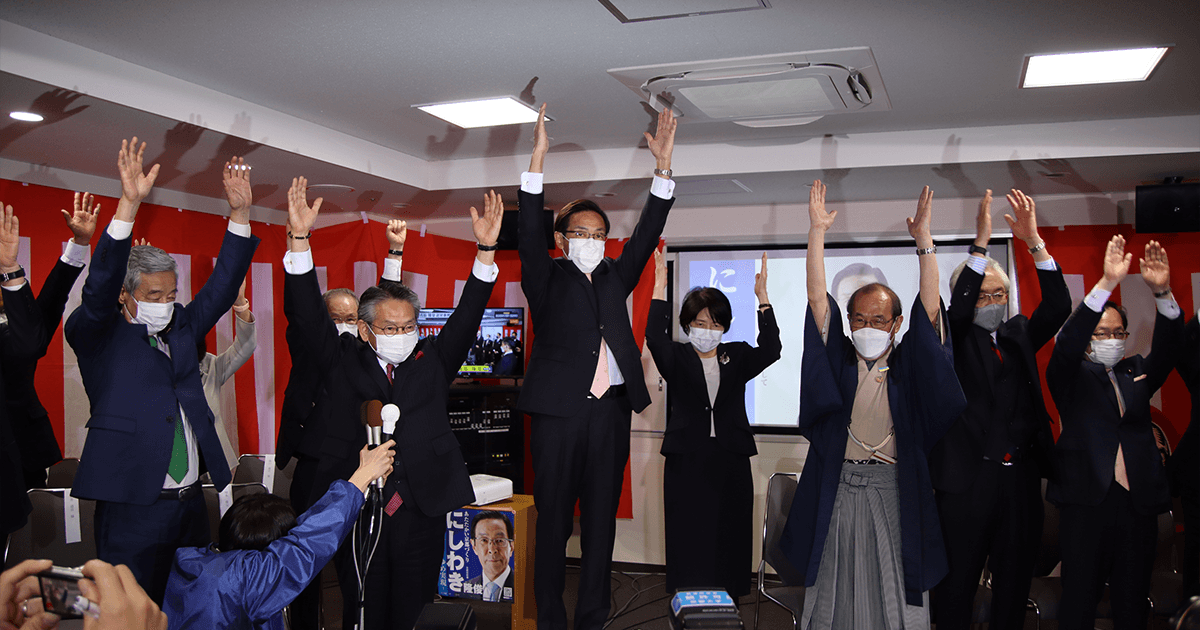 京都府知事選 西脇隆俊氏が再選