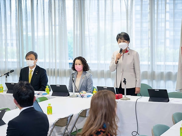わが党に雇用労働政策の推進求める　連合・芳野友子会長招きヒアリング