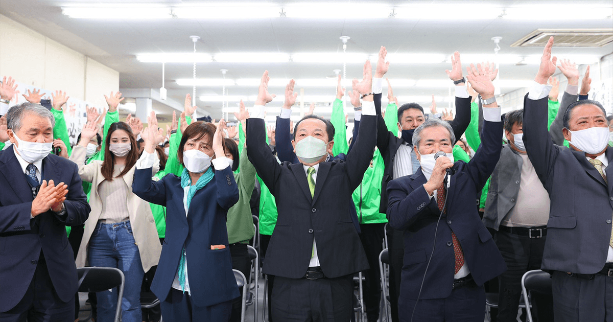 1月に行われた名護市長選挙では自民・公明が推薦する渡具知武豊市長が再選した