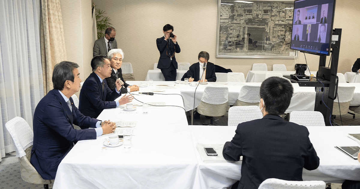 [環境・温暖化対策調査会]英国保守党環境議員団と意見交換