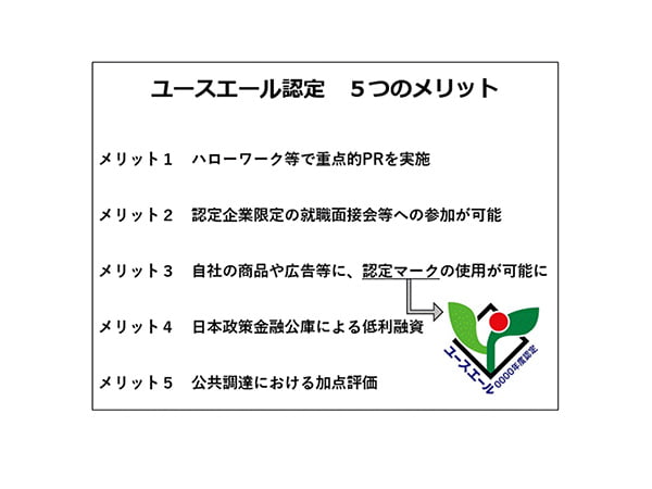 ユースエール認定制度で若者支援