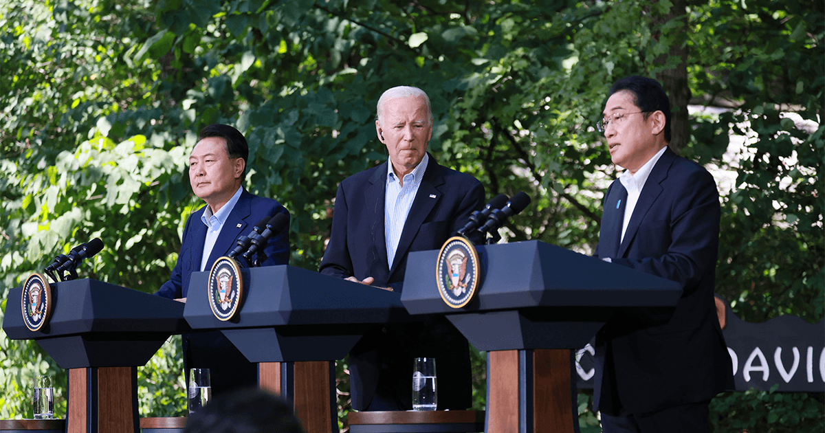 日米韓 戦略的連携の一層強化へ 日米韓首脳会合、史上初の単独開催
