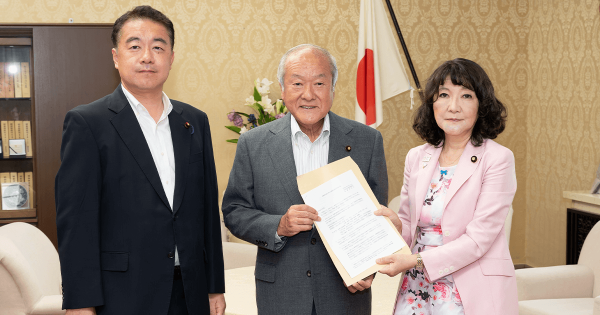 資本性劣後ローン「期限延長を」金融調査会が鈴木俊一金融担当大臣に申し入れ