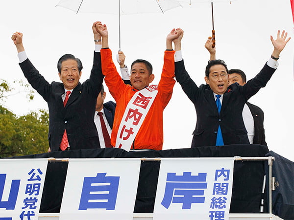 「変化に立ち向かう」決意訴え岸田総裁が国政2補選応援で街頭演説
