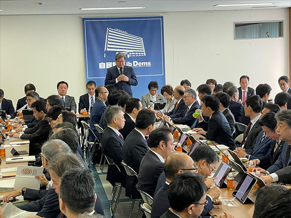 新たな総合経済対策案を大筋で了承　政調全体会議
