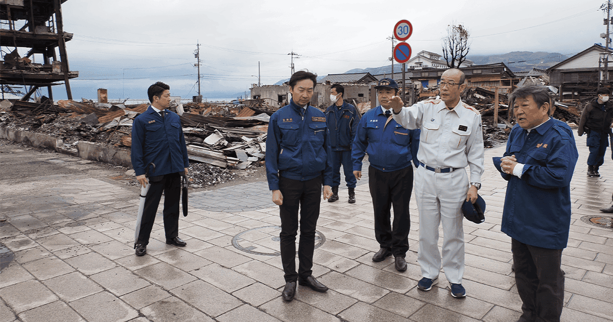 「再び人が集まる街に」茂木幹事長が能登半島地震被災地を視察