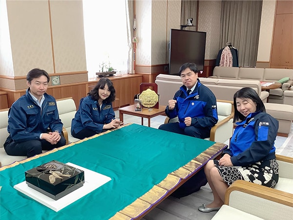 片山さつき金融調査会長が石川県を視察