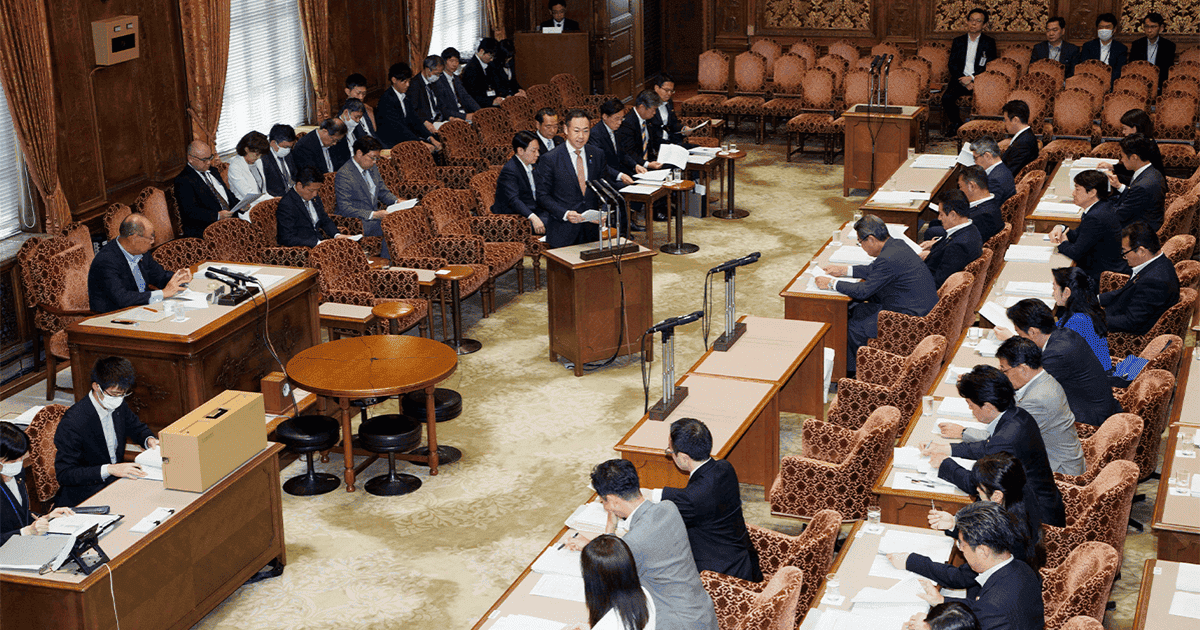 改正案の趣旨説明が行われた参院政治改革特別委員会。参院においても真摯に議論を行い、早期成立を目指す