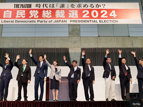 9人が揃う最後の演説会 政治信条や総裁選への決意訴え松江市で所見発表演説会を開催