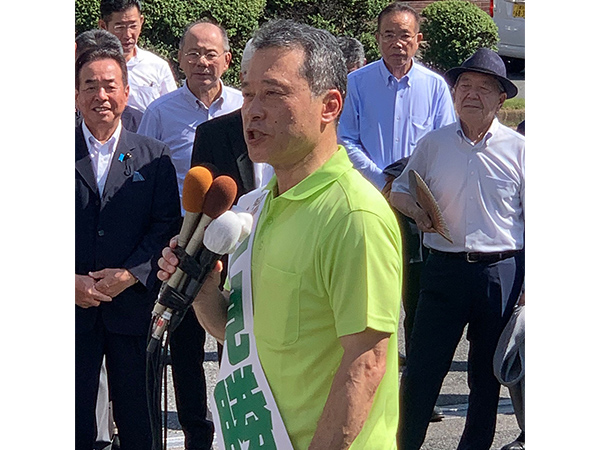 【三重県知事選】一見勝之候補、2期目へ出陣