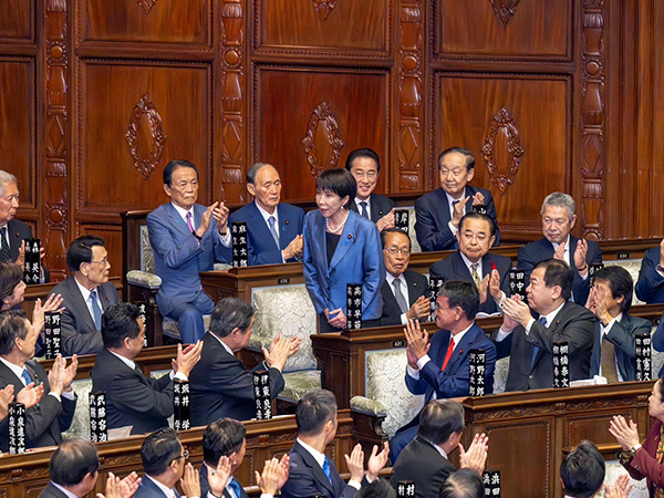 高市早苗第104代総理を選出暮らしと平和を守り日本を前に進める