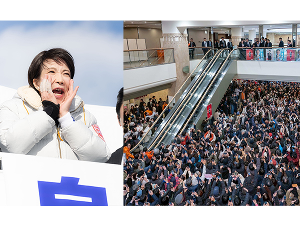 高市総裁遊説クライマックス!全国街頭で平均5000人以上が高い関心