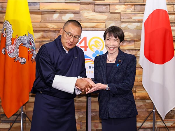 日・ブータン外交関係樹立40周年高市総理が首脳会談を開催
